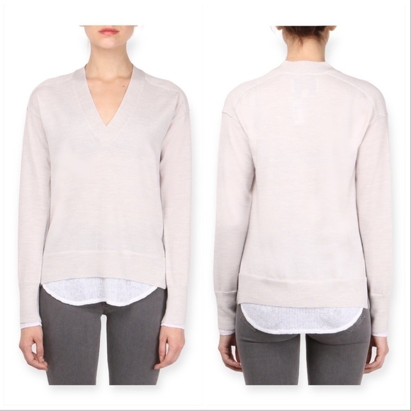 Brochu Walker Wool/Linen Layered Pullover V neck Sweater, Size XS - Picture 16 of 16